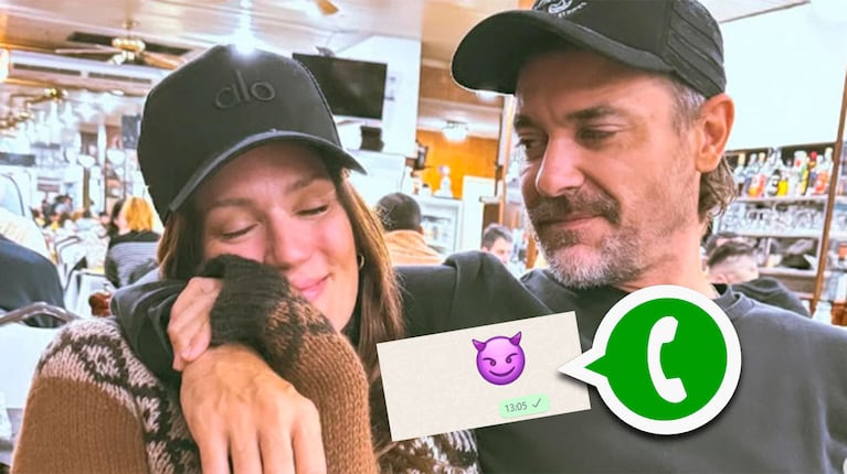 Pedro Alfonso contó qué pícaro emoji le manda a Paula Chaves por WhatsApp cuando quiere tener intimidad