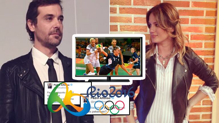 Pedro y los divertidos comentarios de Paula Chaves mientras miraban un partido de handball (Foto: Twitter)