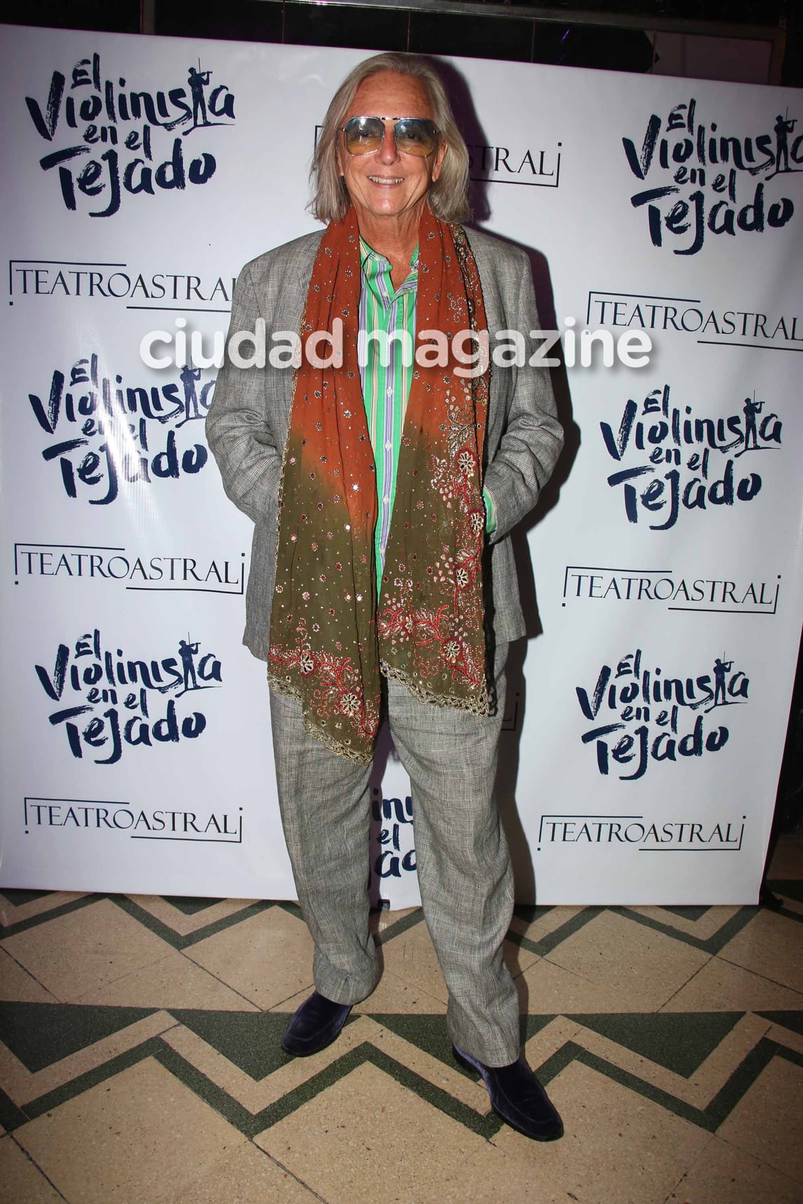 Pepito Cibrián, en el estreno de El violinista en el tejado. Foto: Movilpress.