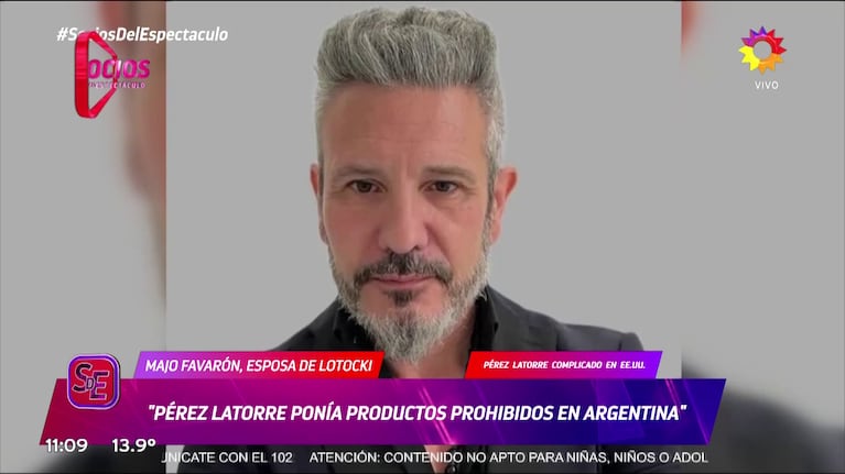 Pérez Latorre (captura: Socios del Espectáculo).