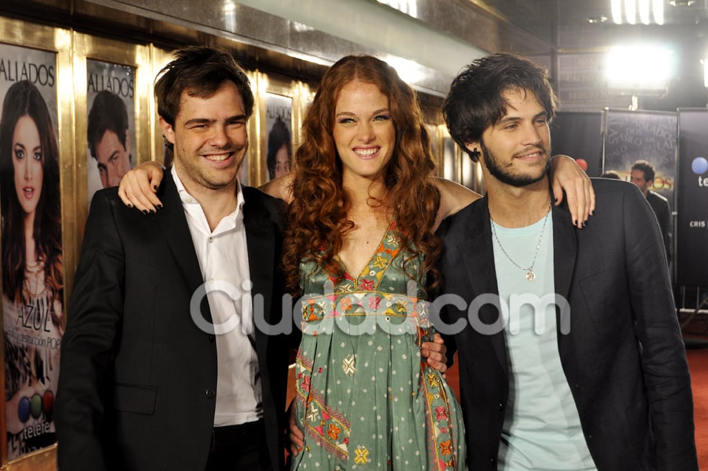 Peter Lanzani, Jenny Martínez y Pablo Martínez, felices (Foto: Jennifer Rubio).  