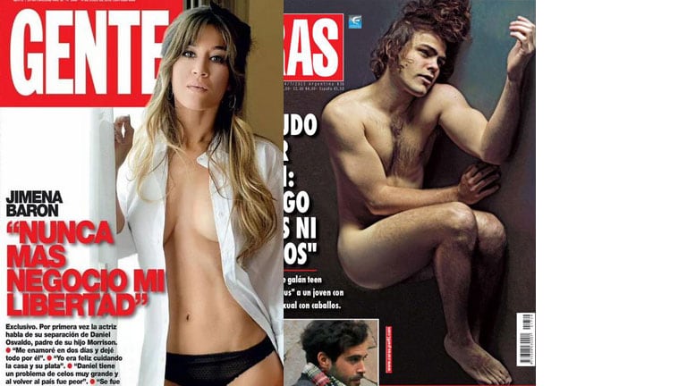 Peter Lanzani y Jimena Barón: dos al desnudo