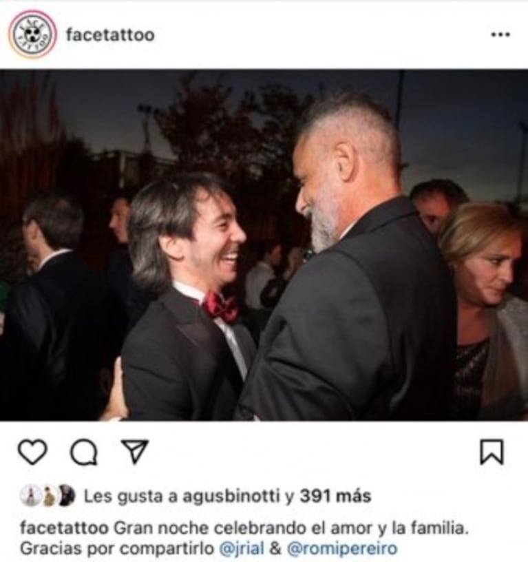 Picante dato de Pampito tras la versión de romance de Rial y Alejandra Quevedo: "El ex de ella, en el casamiento de Jorge y Romina Pereiro"