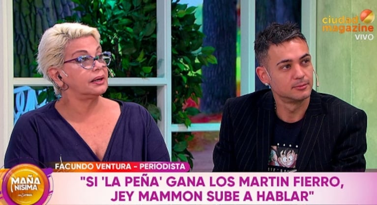 Picante encontronazo de Pampito con Carmen Barbieri: "¿Por qué me estás desmintiendo al aire?"