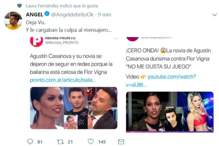 Picante "me gusta" de Laurita Fernández contra Flor Vigna, en medio de su escandaloso cruce por Nicolás Cabré 