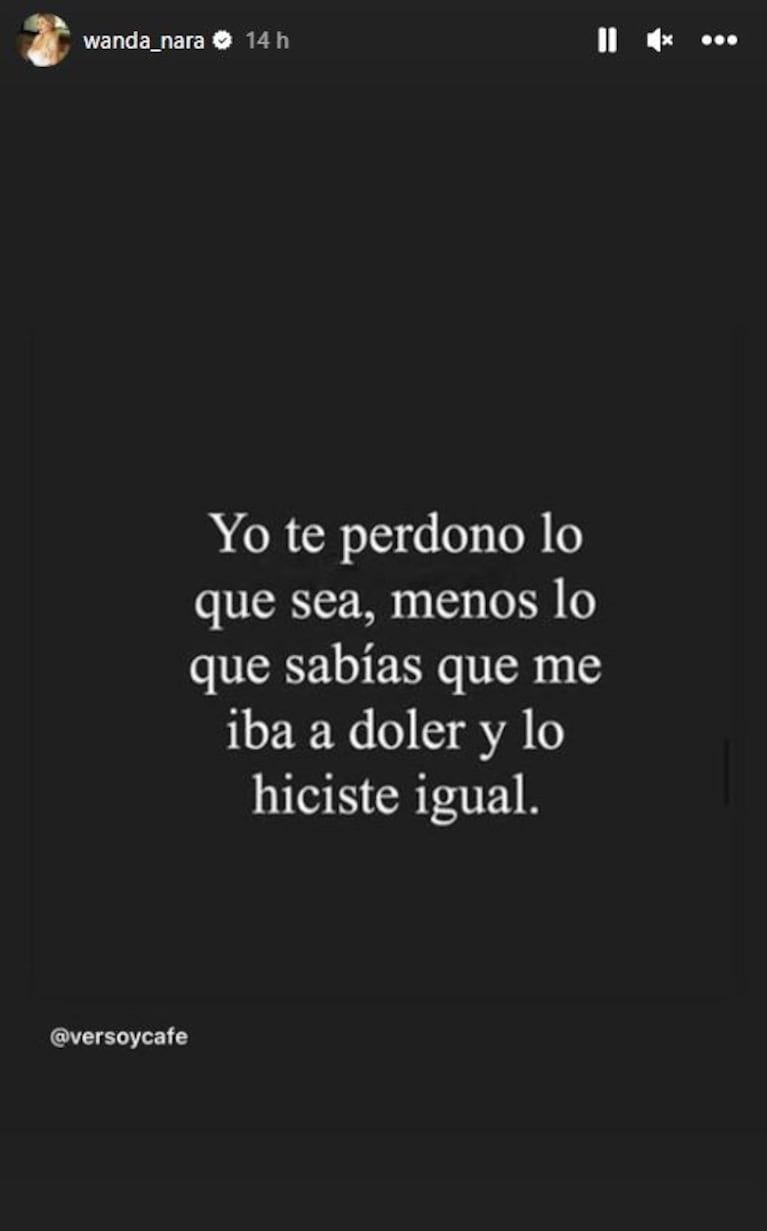Picante posteo de Wanda Nara ¿dedicado a Mauro Icardi?: "Yo te perdono lo que sea, menos lo que sabías que me iba a doler y lo hiciste igual"