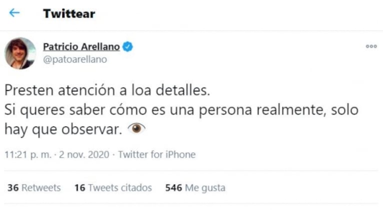 Picante tweet de Pato Arellano ¡tres minutos después de la eliminación de Laura Novoa del Cantando!: "Lo que es verdadero fluye"