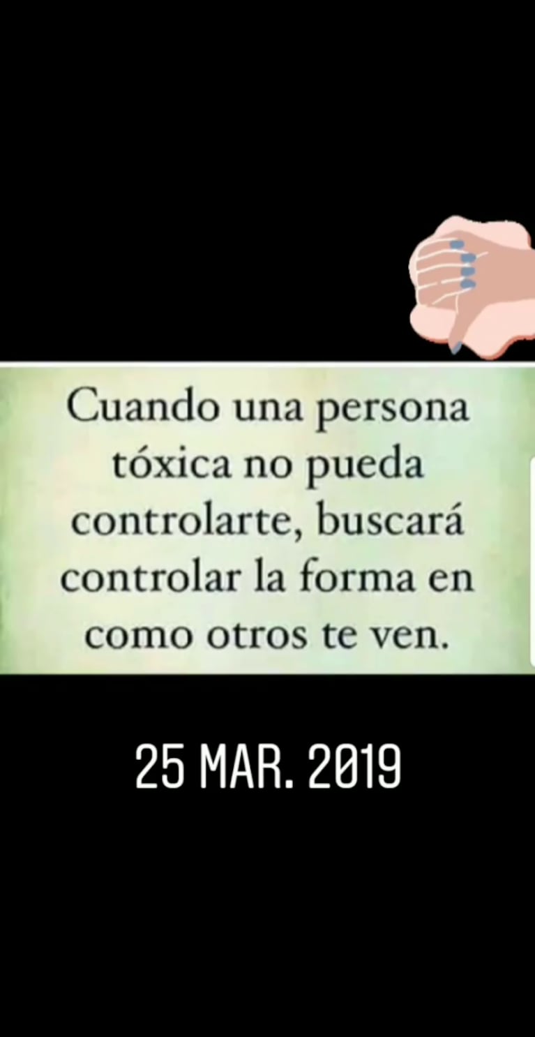 Picantes posteos de Nicole Neumann, tras la fuerte acusación de Fabián Cubero: "Cuando una persona tóxica..."