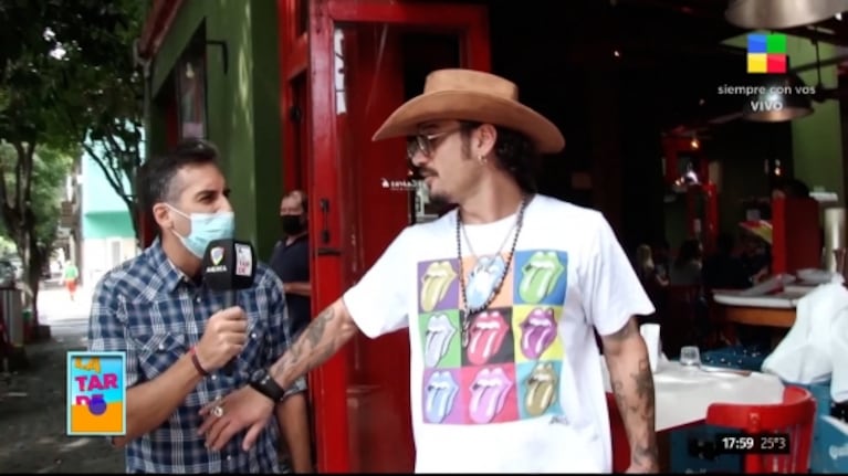 Picantísimo cruce de Daniel Osvaldo con un notero en plena calle: "Te lo repito, yo camino para allá y vos no"