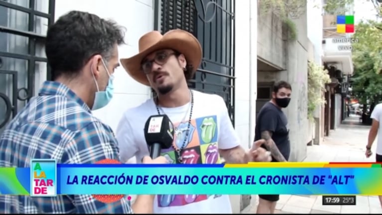 Picantísimo cruce de Daniel Osvaldo con un notero en plena calle: "Te lo repito, yo camino para allá y vos no"