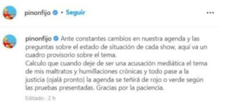 Piñón Fijo recurrirá a la Justicia tras las fuertes acusaciones de sus hijos: "Ojalá pase pronto"