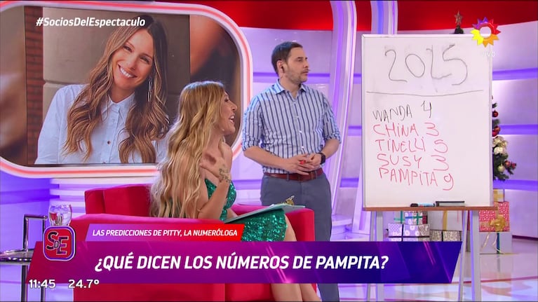 Pity la numeróloga habló de Pampita.