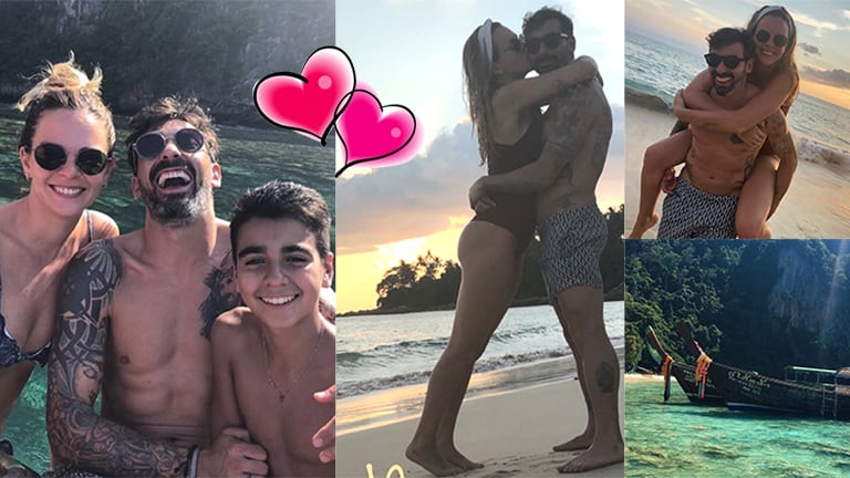 Pocho Lavezzi y Yanina Screpante