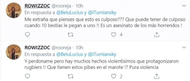 Polémica por la opinión de Belu Lucius sobre el asesinato de Fernando Báez Sosa: "Seguramente ninguno de los 10 culpables quería matarlo"