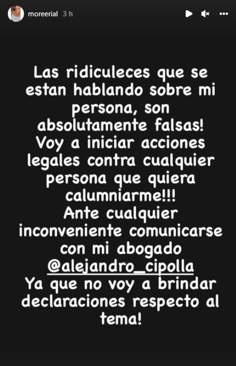 Polémicas declaraciones de More Rial tras ser acusada de no pagarle a una empleada: "¿Quién me bardea ahora?"