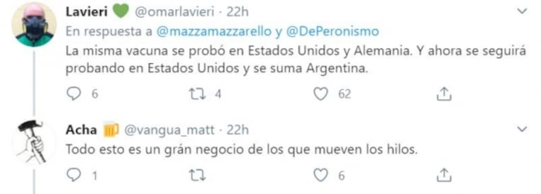 Polémico tweet de Marcelo Mazzarello sobre las pruebas de la vacuna contra el Covid-19 en la Argentina: "Nos consideran parte de África"