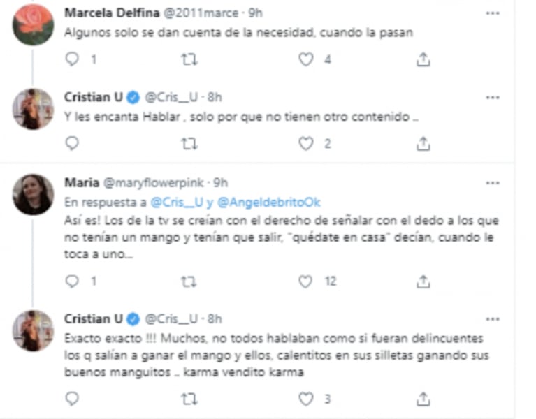 Polémicos tweets de Cristian U en contra de Denise Dumas por el final de Hay que ver: "Karma" 