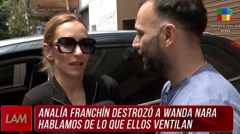 Por qué Analía Franchín se plantó en una nota y destrozó a Wanda Nara