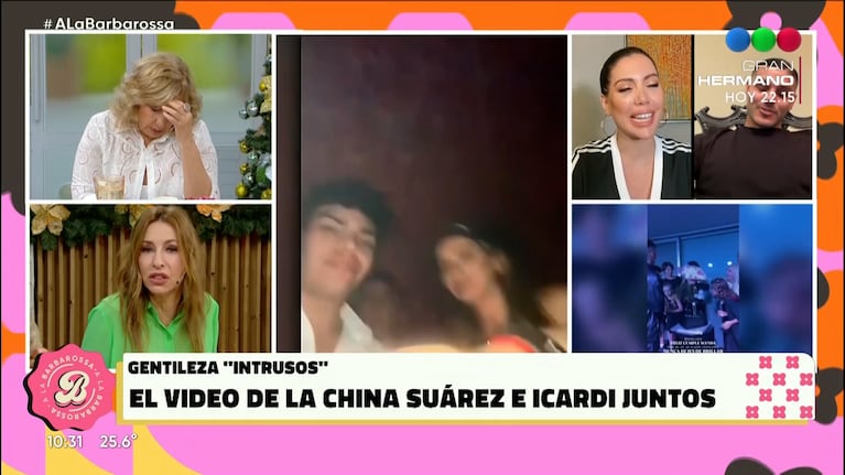 Por qué Analía Franchín se sacó al ver el video de China Suárez y Mauro Icardi juntos en un boliche