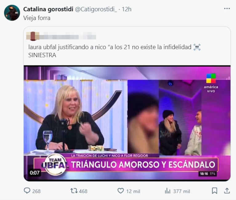 Por qué Catalina Gorostidi insultó sin filtros a Laura Ubfal