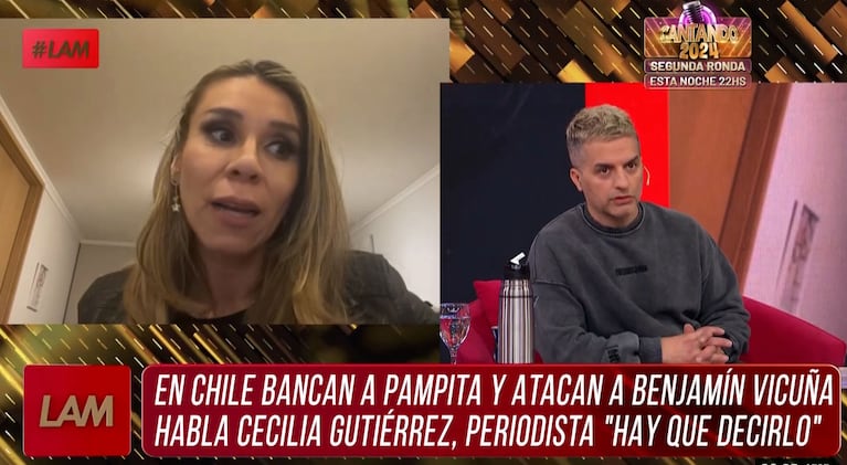 Por qué la prensa chilena quiere más a Pampita que a Benjamín Vicuña