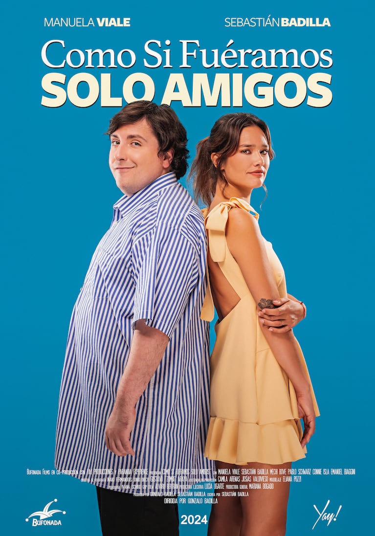 Póster de la película con Manu Viale y Sebastián Badilla.