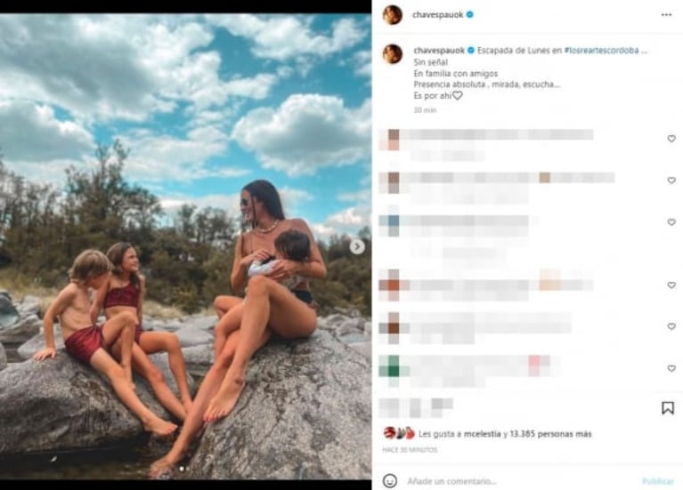 Profunda reflexión de Paula Chaves tras su día de relax con Pedro Alfonso y sus hijos en las sierras: "Presencia absoluta"