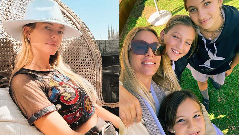 Profundo posteo de Nicole Neumann al reencontrarse con sus hijas tras su viaje.