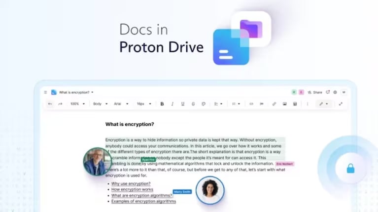 Proton Drive suma Docs, un nuevo editor de documentos colaborativo cifrado de extremo a extremo: sus ventajas