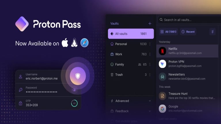 Proton Pass estrena app para MacOS y Linux y extensión para Safari: los detalles