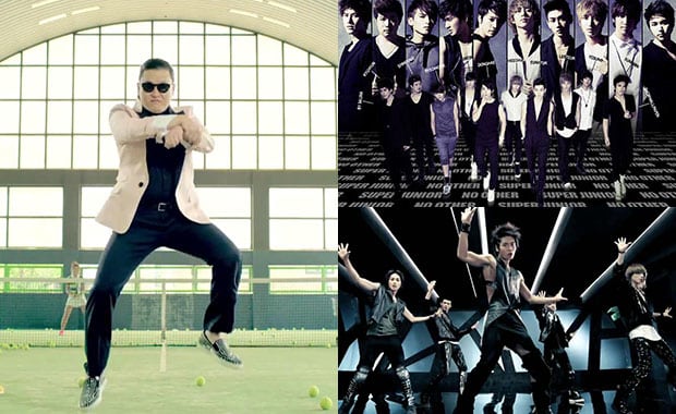 Psy, Súper Junior y SHINee representantes del K-Pop. (Foto: Web)