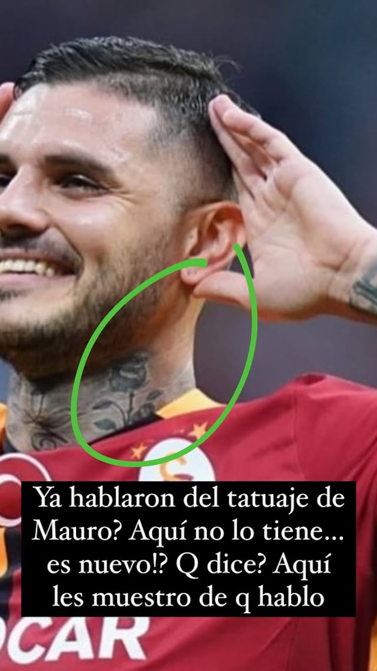 Qué dice el nuevo tatuaje en japonés que Mauro Icardi se hizo en el cuello, ¿por la China Suárez?