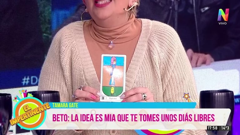 Qué dice el tarot sobre el vínculo de Tamara Pettinato con Edith Hermida (Foto:  captura de Net Tv).