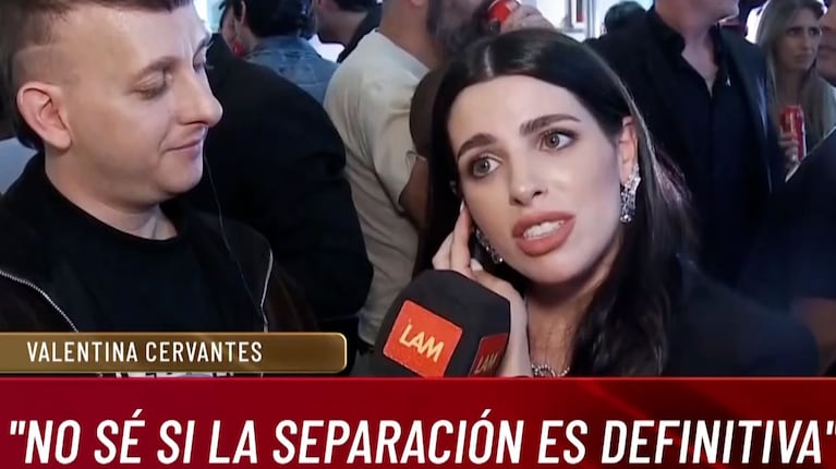 Qué dijo Valentina Cervantes cuando le preguntaron si sigue enamorada de Enzo Fernández