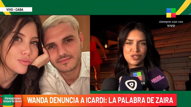 Qué dijo Zaira Nara de la denuncia de Wanda a Mauro Icardi y del romance con L-Gante