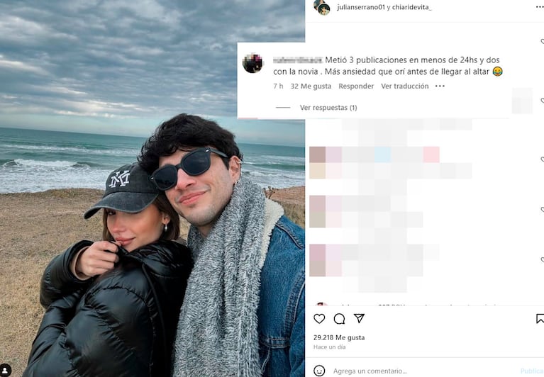 Quién es la nueva novia de Julián Serrano, a siete años de la separación de Oriana Sabatini