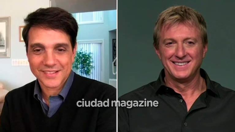 Ralph Macchio y William Zabka en una entrevista con Ciudad Magazine.