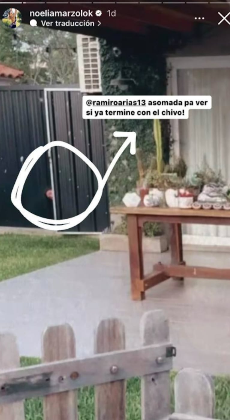 Ramiro Arias, el marido de Noelia Marzol, se esconde mientras ella publica en sus redes: "Me río con ruido"