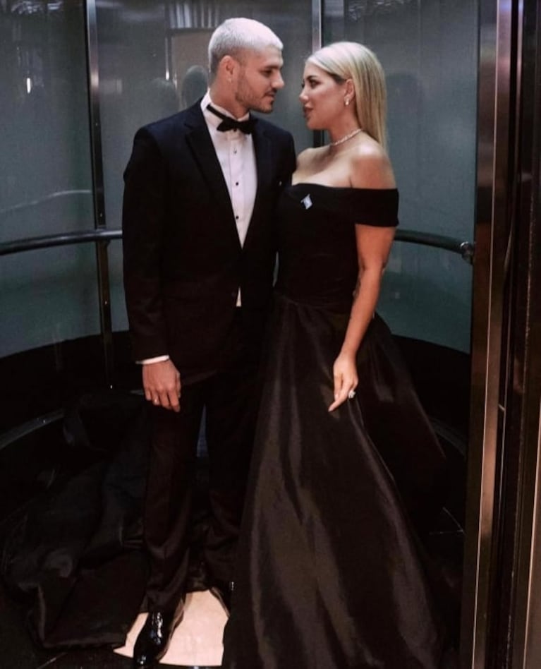 Reapareció Mauro Icardi y le dedicó un mensaje muy especial a Wanda Nara con fotos del Martín Fierro