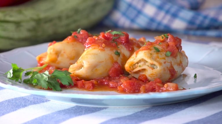 Receta para unos Calamares rellenos con arroz y verduras: una simpleza de la cocina 