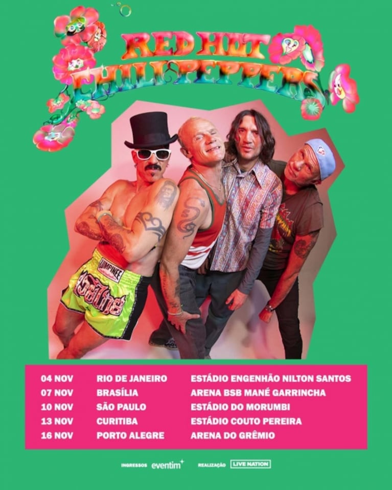 Red Hot Chili Peppers en Argentina: cuándo es el show y cómo sacar las entradas