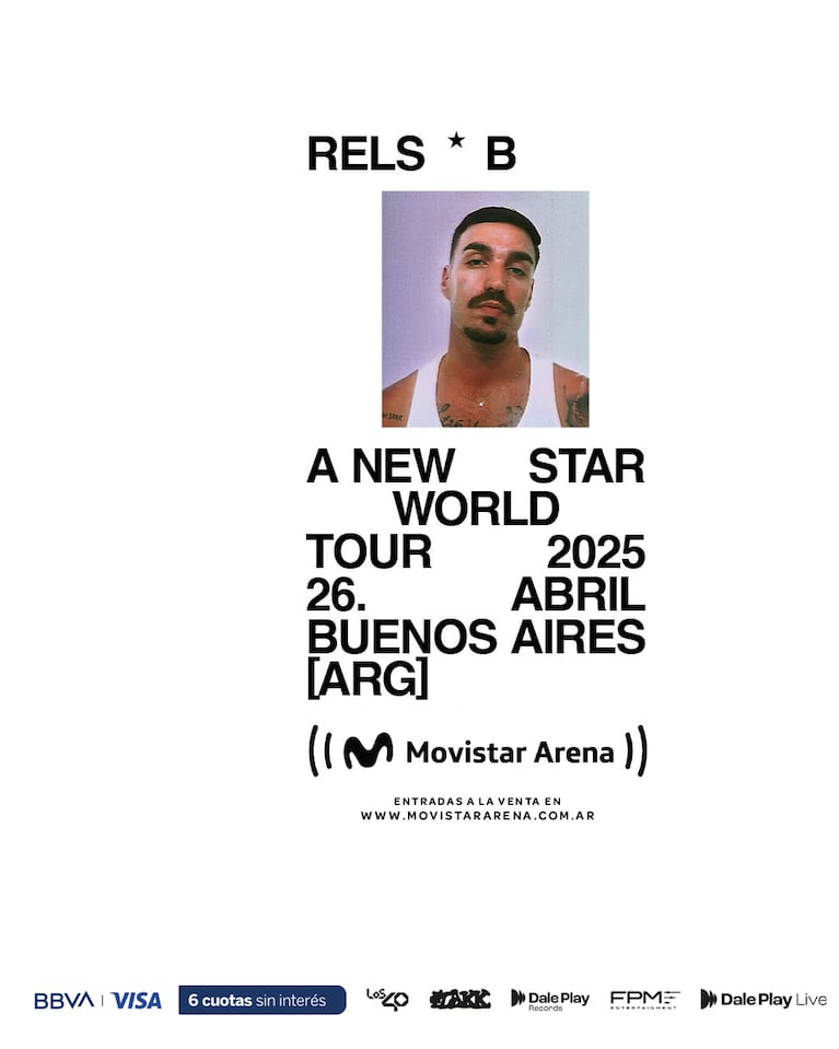 Rels B en Argentina con “A New Star World Tour”: fecha, lugar y entradas 