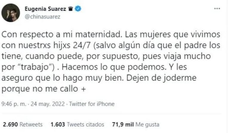 Revelaron cómo están Benjamín Vicuña y China Suárez tras sus cruces: "Él está muy enojado"