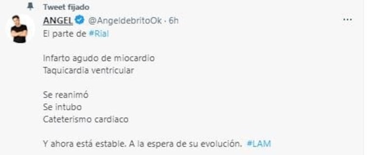 Revelaron cuál es el estado de salud de Jorge Rial tras su internación: "Las próximas 48 horas son cruciales"