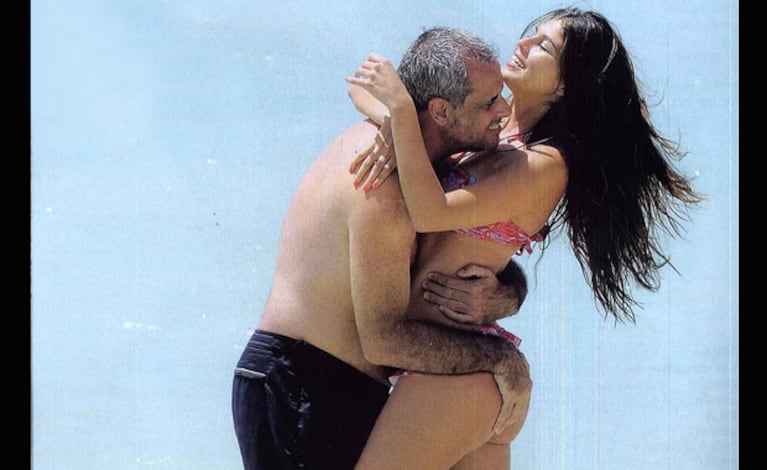 Rial y La Niña Loly, amor en Aruba. (Foto: revista Gente)