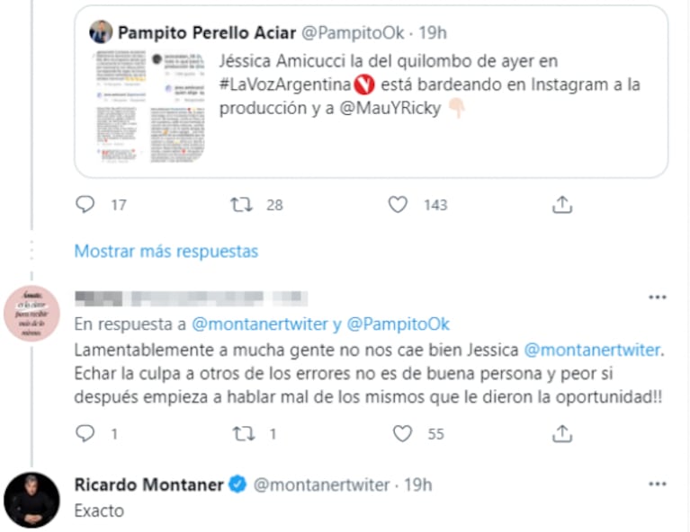 Ricardo Montaner defendió a Mau y Ricky de los ataques de la participante de La Voz: "No es de buena persona"