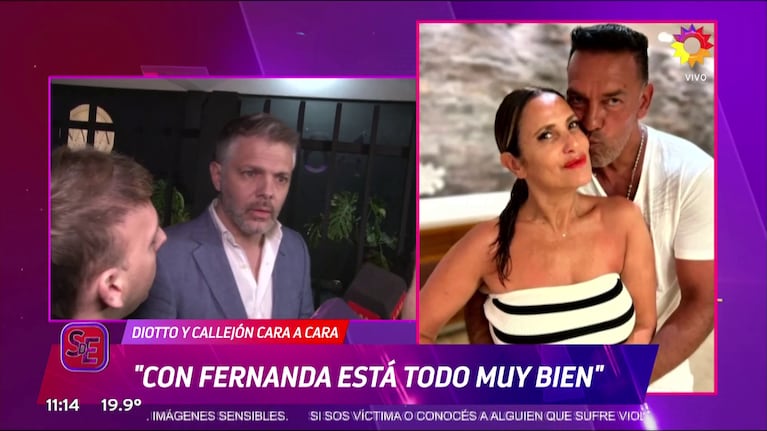 Ricky Diotto habló de Fernanda Callejón y Fernando Gamboa con Socios del Espectáculo.