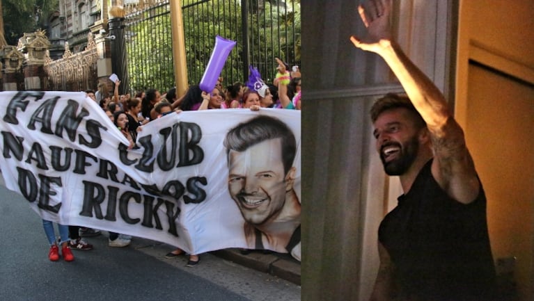 Ricky Martin emocionó a sus fans. Fotos: Movilpress.