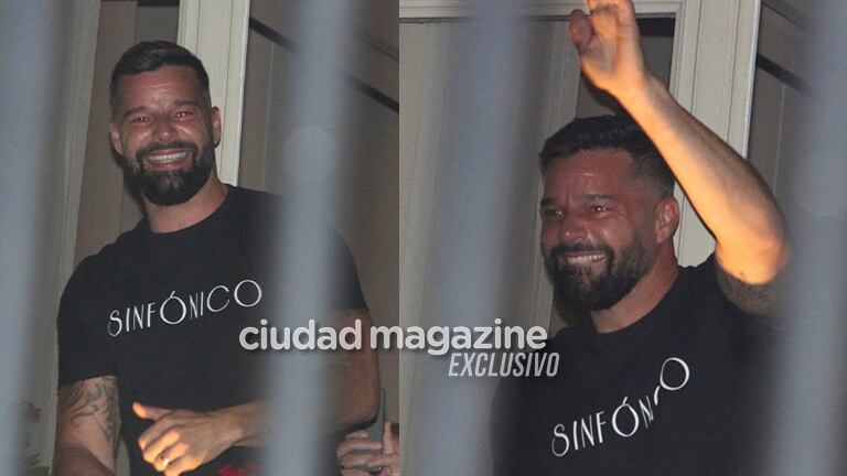 Ricky Martin saludó a sus fans de Buenos Aires: las fotos del cálido encuentro