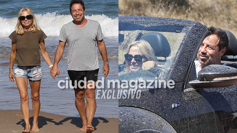 Ricky Sarkany y su esposa en Punta del Este (Fotos: GM Press). 